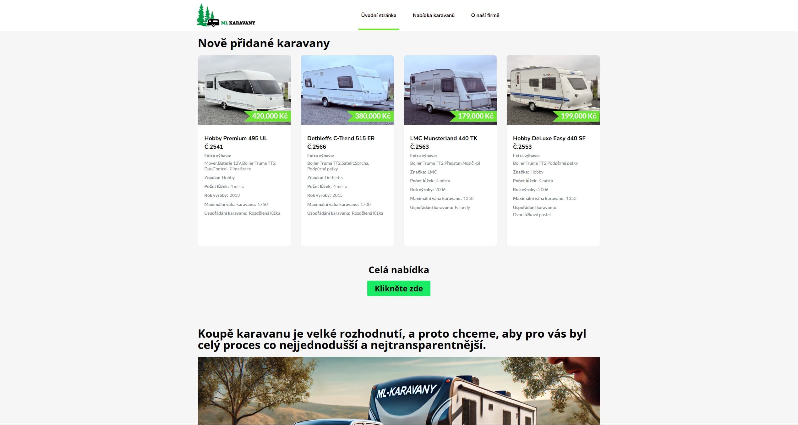 ML Karavany – spolupráce na zakázkových dílech